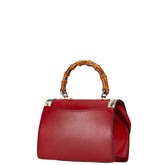 グッチ バンブー リリス コーラルスネーク ハンドバッグ ショルダーバッグ 2WAY 453751 レッド レザー レディース GUCCI 【中古】